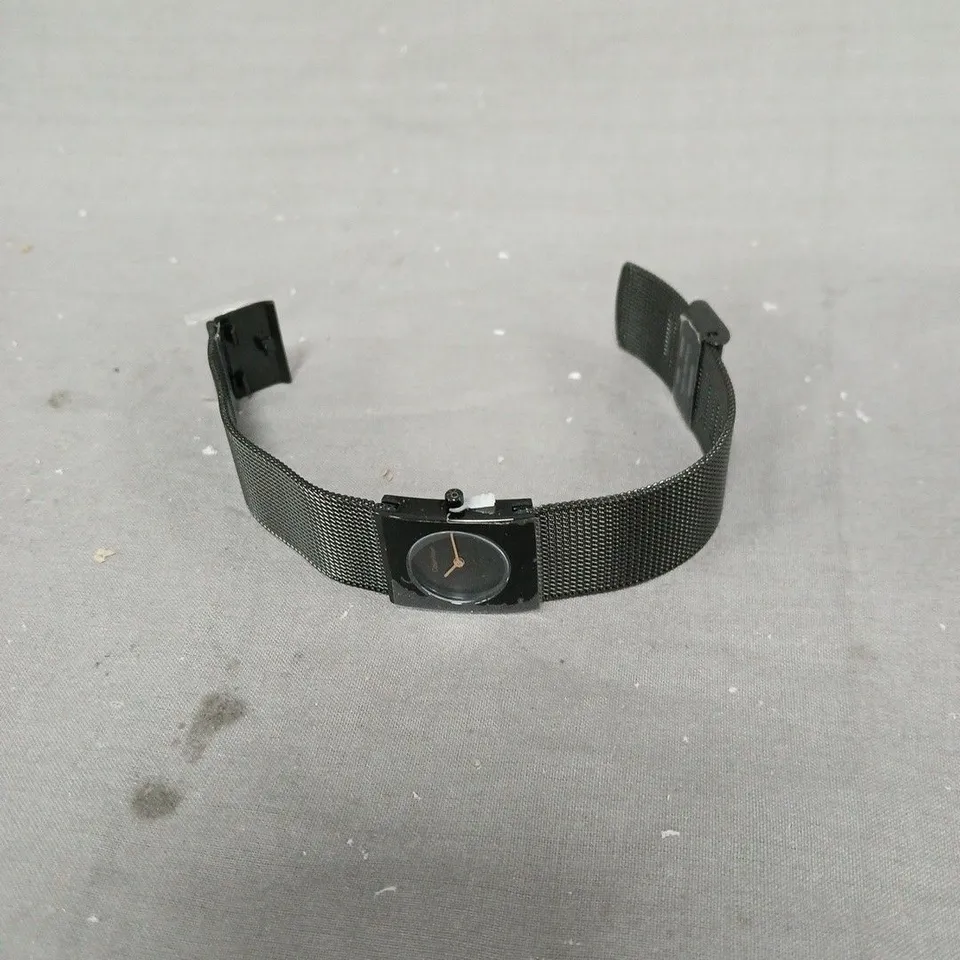 CALVIN KLEIN WATCH – BLACK MESH STRAP, SQUARE CASE