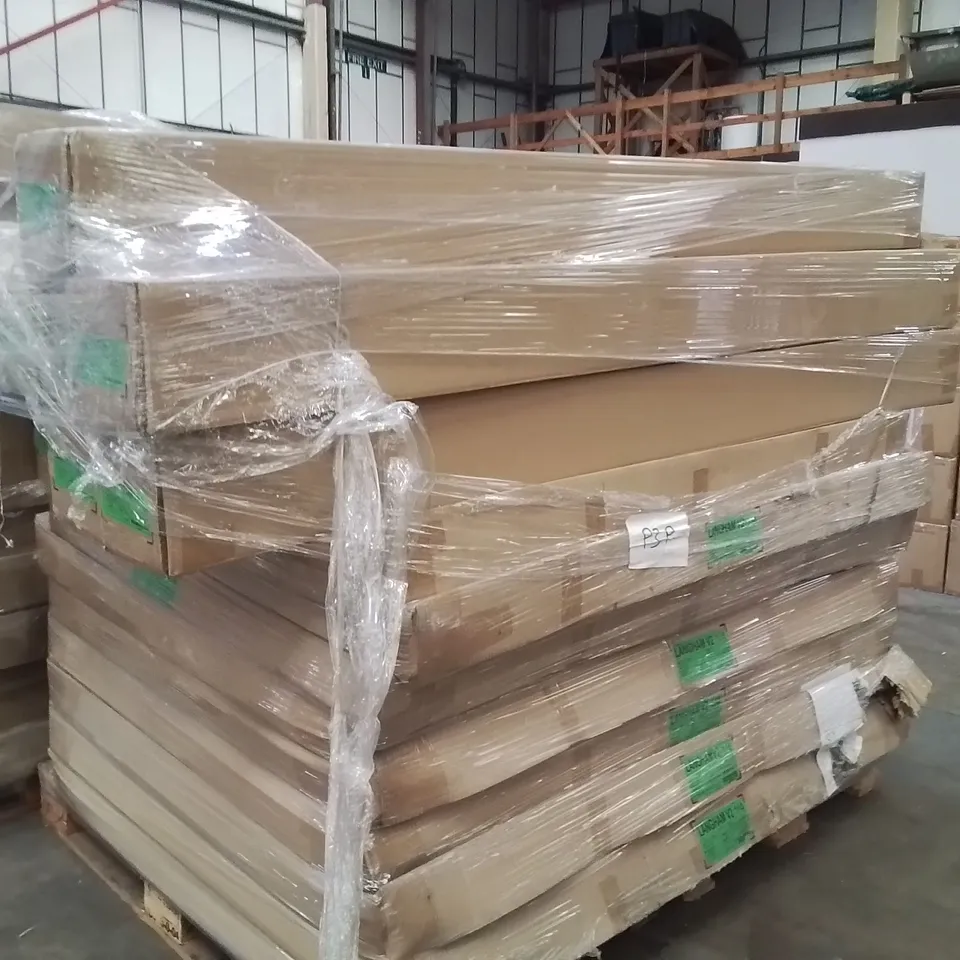PALLET OF DESIGNER INCOMPLETE BED PARTS AND PIECES