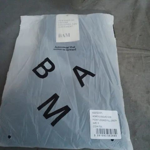 WOMEN'S ENDURO SIDE POCKET LEGGINGS – OCEAN TEAL – FULL LENGTH – SIZE S