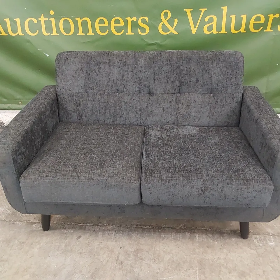 DESIGNER OSLO 2 SEATER FABRIC UPHOLSTERED SOFA 