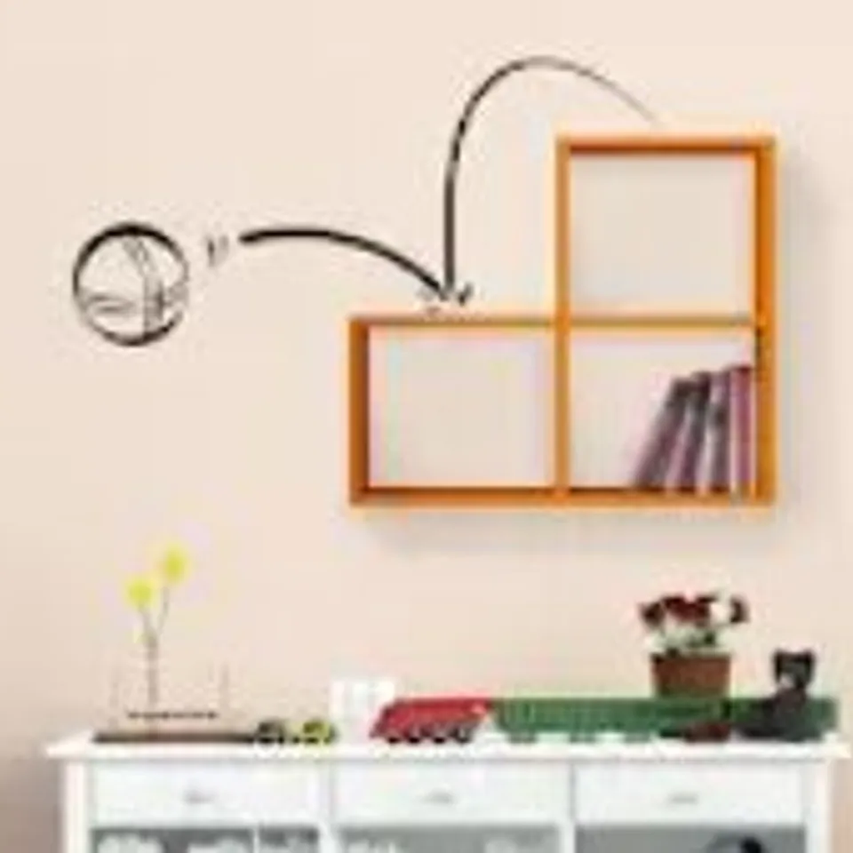 BRAND NEW BOXED ORANGE THREE COMPARTMENT SHELVING UNIT