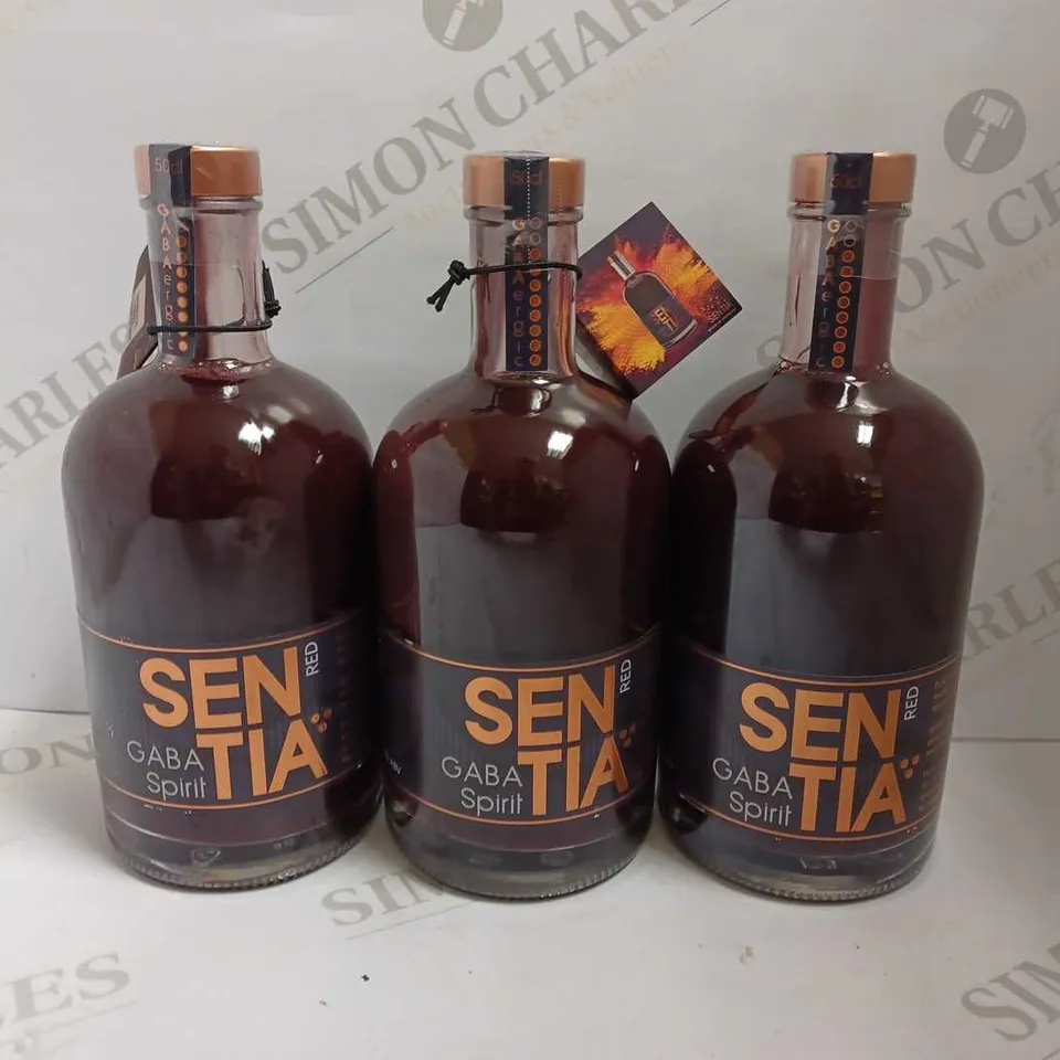 LOT OF 3 SENTIA RED GABA SPIRIT