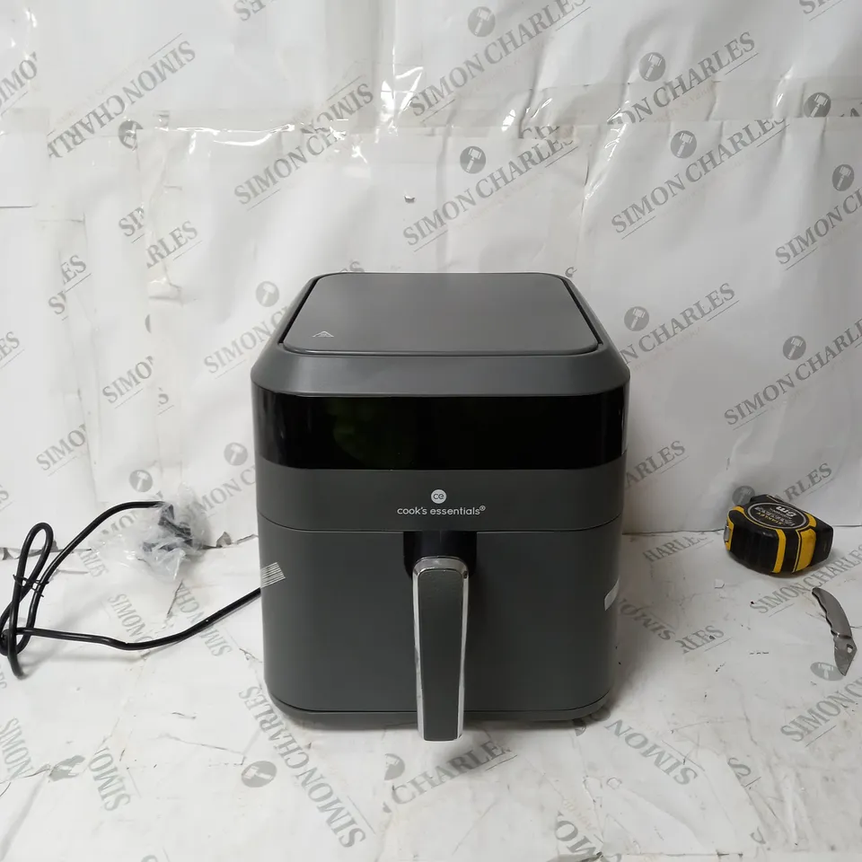 BOXED COOK'S ESSENTIALS 5.8L AIR FRYER IN SLATE GREY