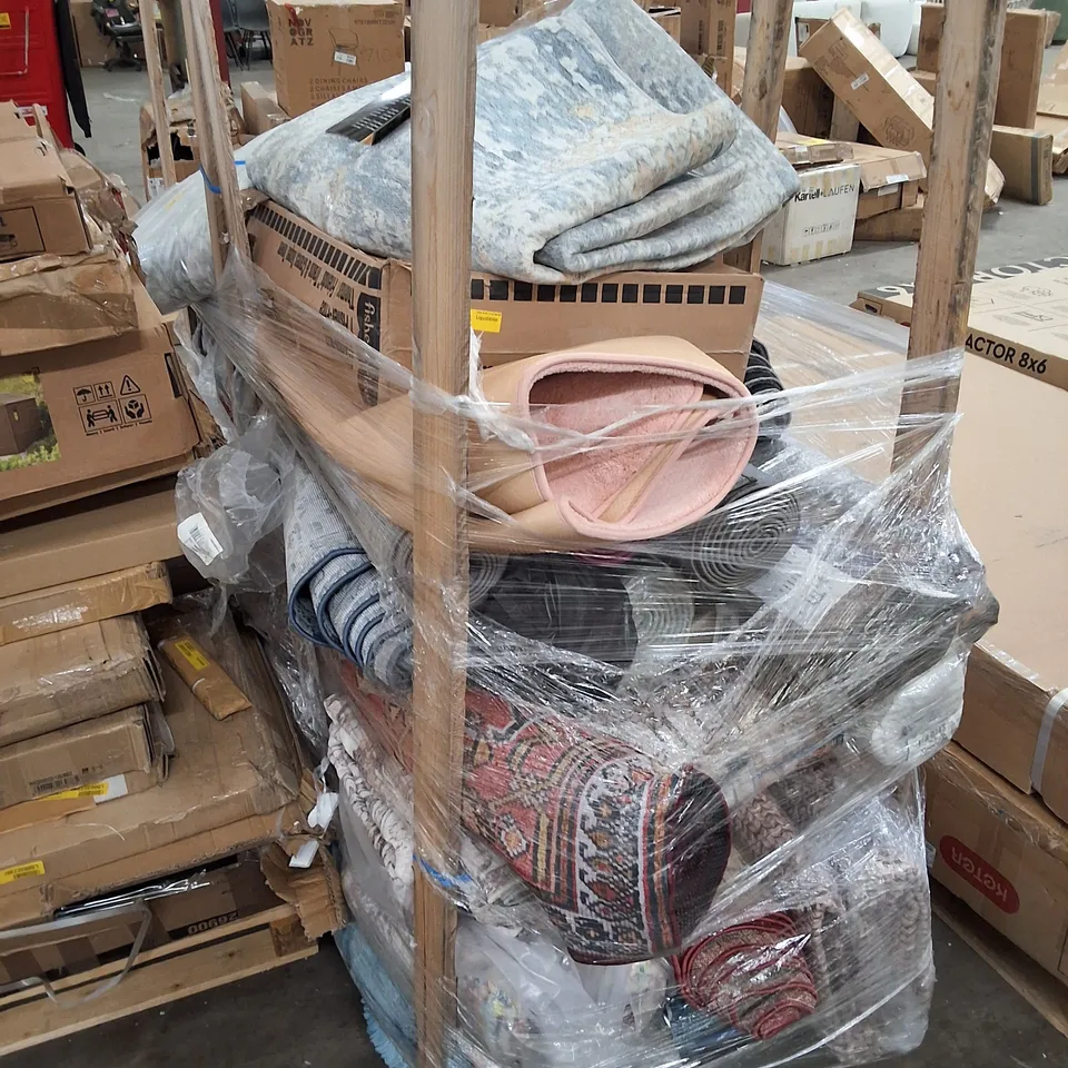 PALLET CONTAINING ASSORTED AREA RUGS