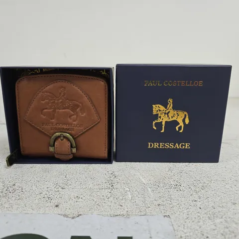 2 X PAUL COSTELLOE WESTERN LEATHER PURSE TAN