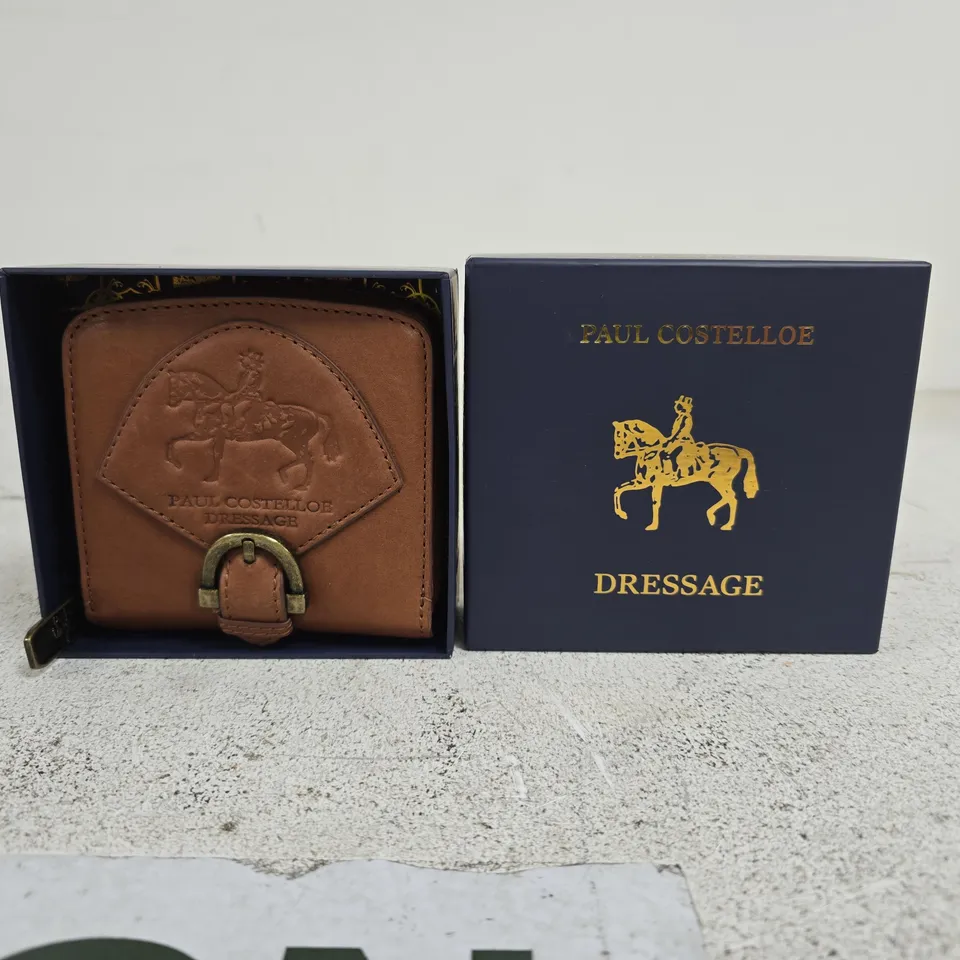 2 X PAUL COSTELLOE WESTERN LEATHER PURSE TAN