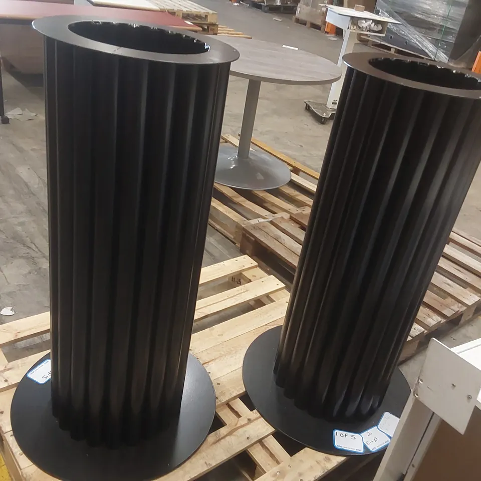 PAIR OF BREAKFAST BAR TABLE BASES - NO TOPS