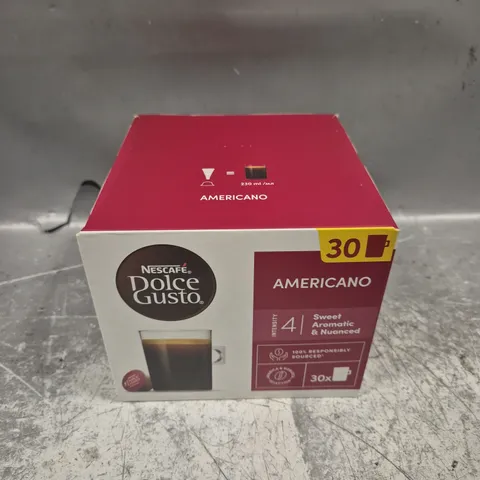 3 X BOXED NESCAFE DOLCE GUSTO AMERICANO PODS - 30 PODS PER BOX 