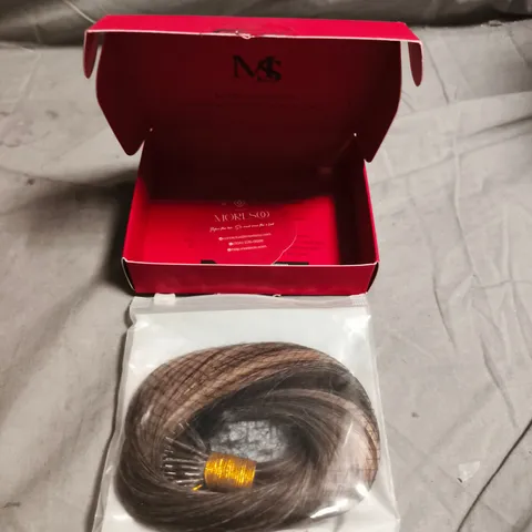 MORESOO HAIR COIL / EXTENSIONS IN RED BRANDED BOX (MS LOGO) – BOXED