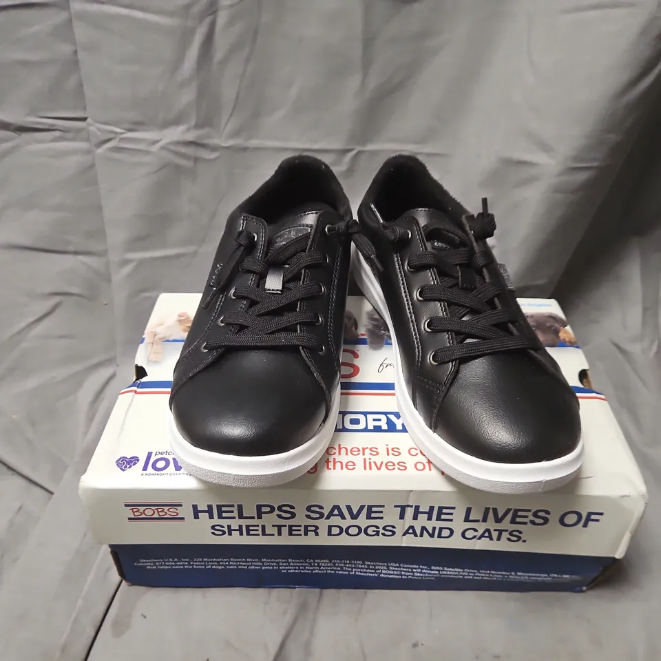 SKECHERS BOBS D’VINE INSTANT DELIGHT BLACK SNEAKERS – MEMORY FOAM - UK 5.5