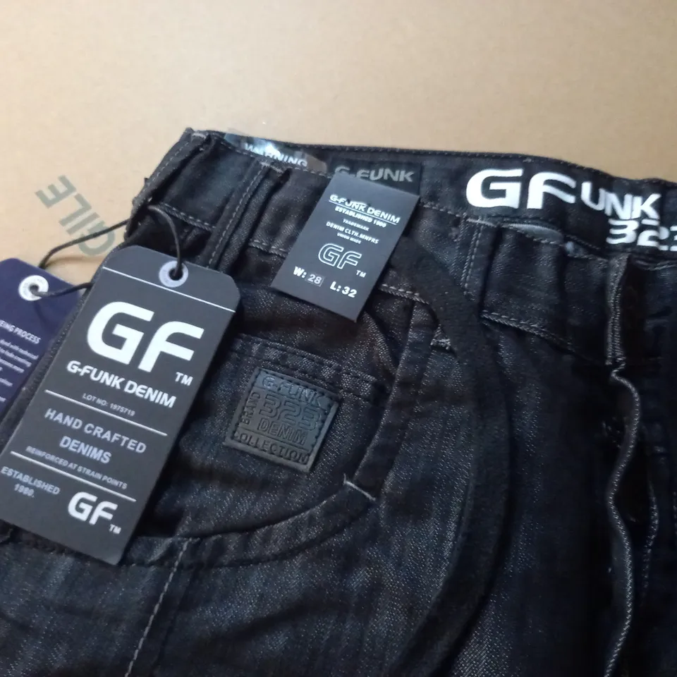 G-FUNK DENIM BLACK JEANS - W28 L32