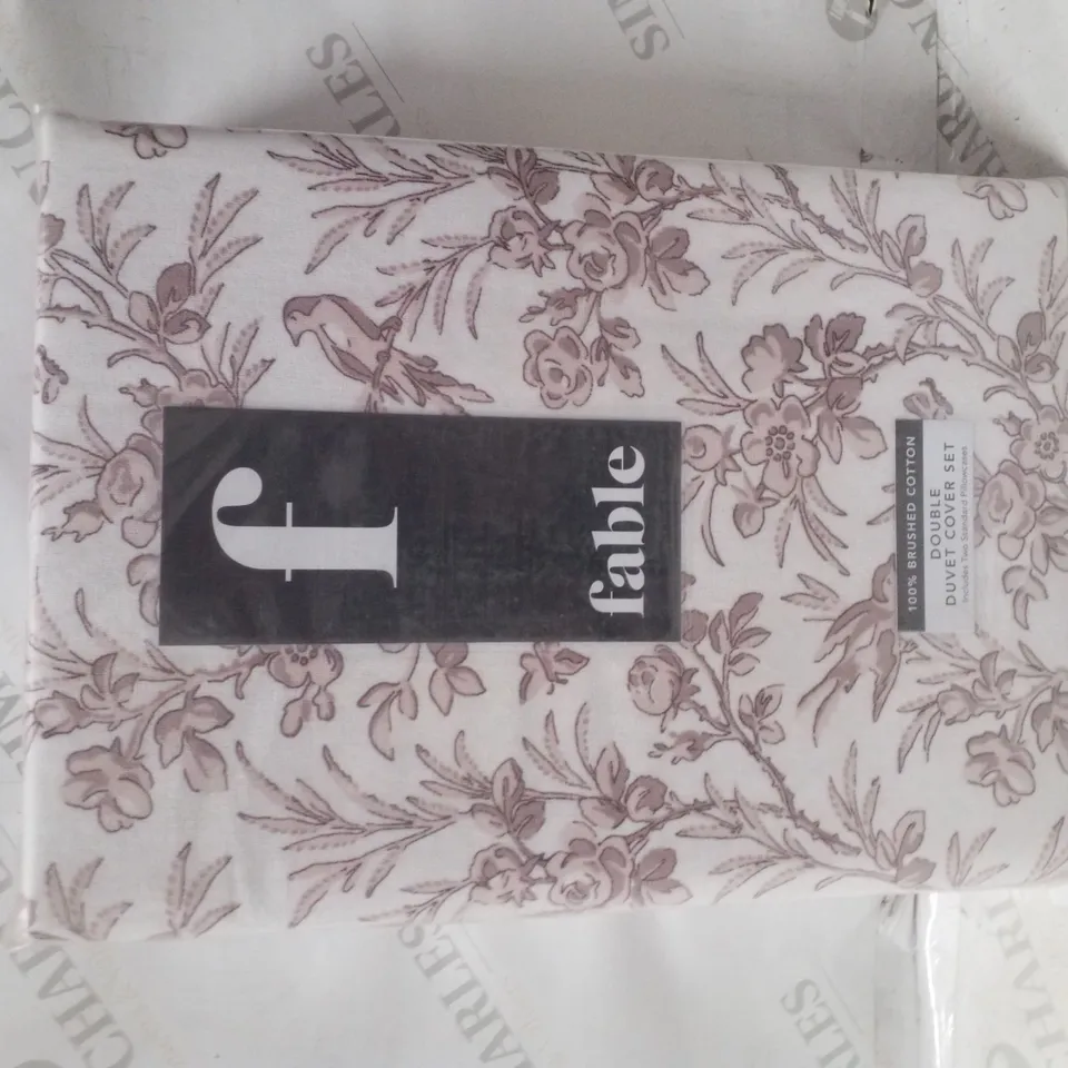 BRAND NEW SEALED AVIARY BRUSHED COTTON DUVET COVER SET DOUBLE 