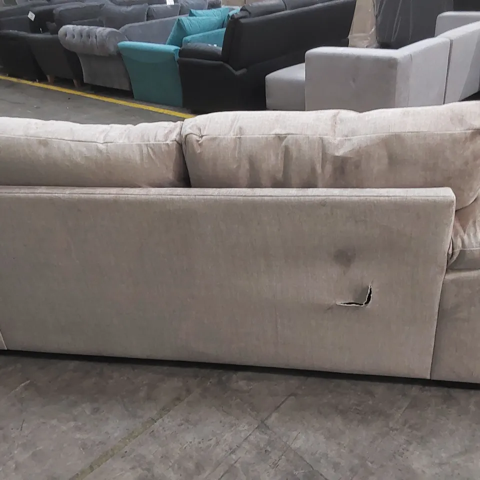 ELIZA FABRIC 3 SEATER SOFA - BEIGE RRP £749