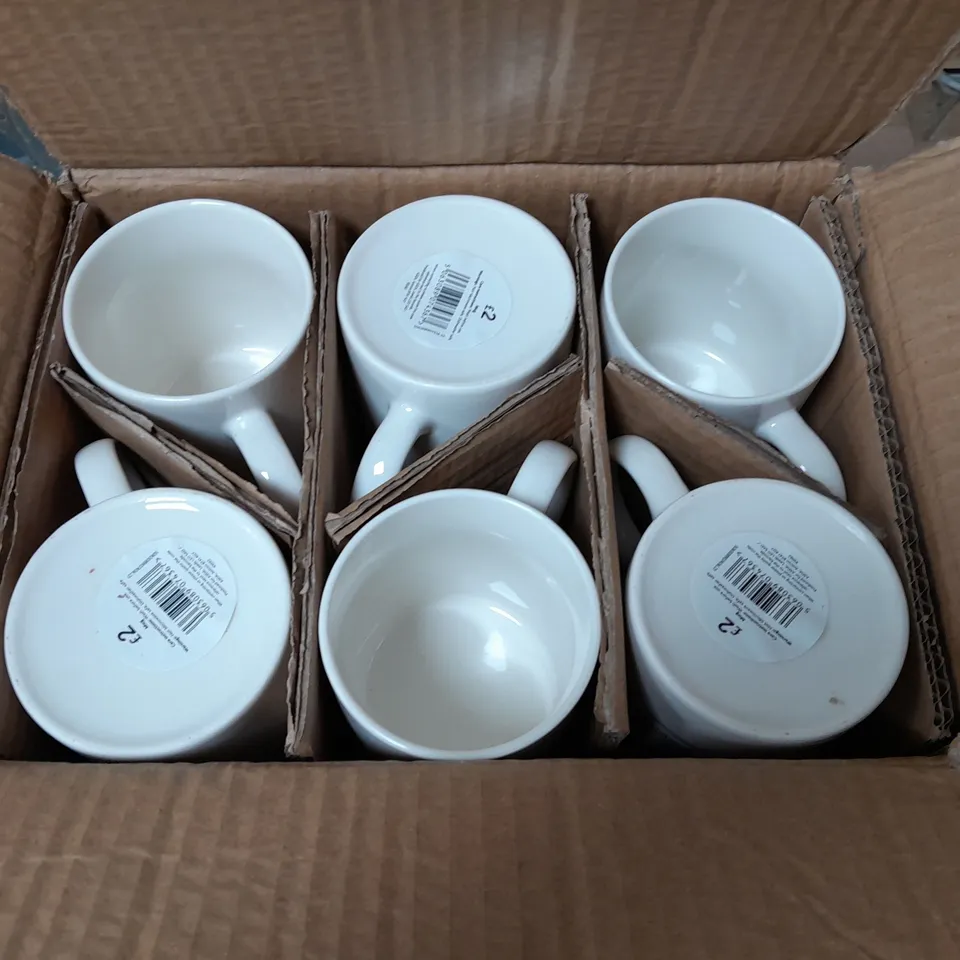 LOT OF 6 GIRL BOSS MUGS - WHITE