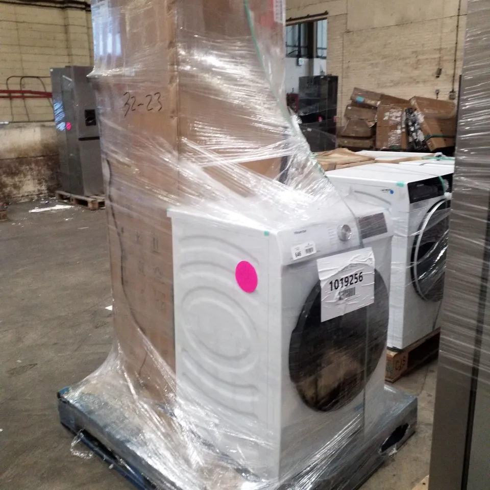 PALLET OF APPROXIMATELY 2 UNPROCESSED RAW RETURN WHITE GOODS TO INCLUDE