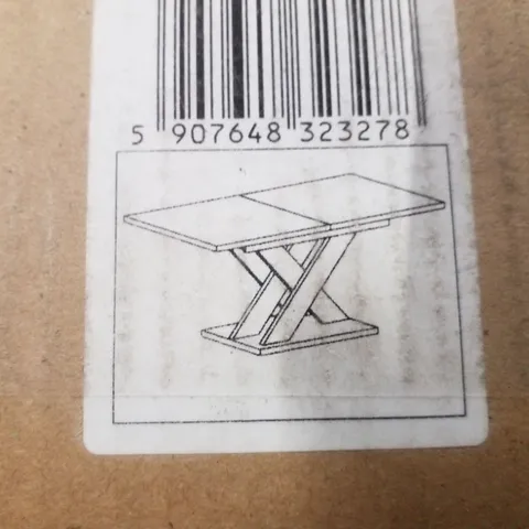 BOXED XAO TABLE WHITE GLOSS STONE (2 BOXES)