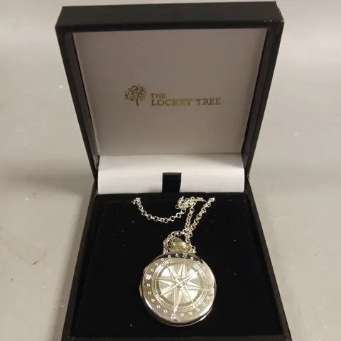 THE LOCKET TREE PREMIUM COMPASS LOCKET NECKLACE