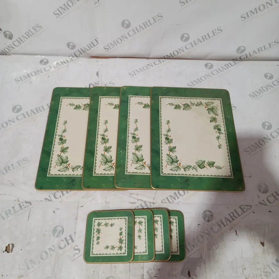 SET OF 4 PLACEMATS AND 4 COASTERS 