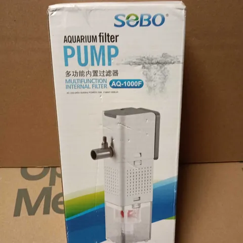 SEBO AQUARIUM FILTER PUMP AQ-1000F – MULTIFUNCTION INTERNAL FILTER