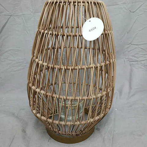 VINTAGE WICKER STYLE LANTERN