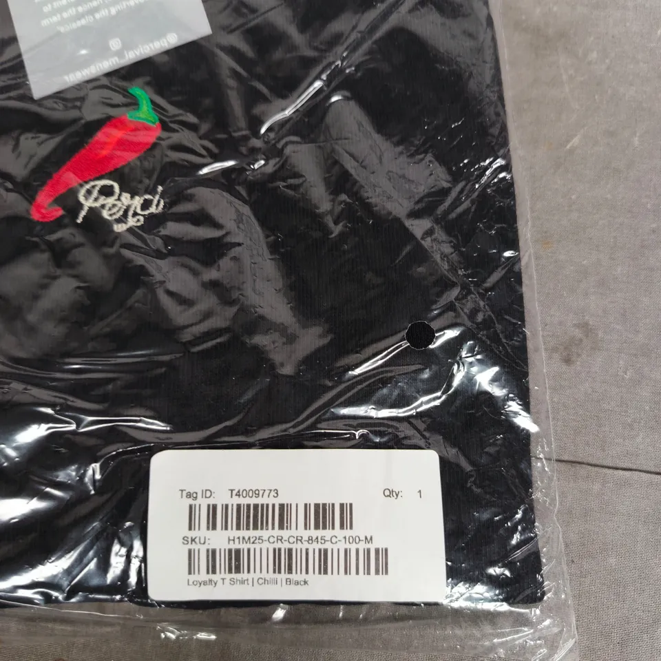 PERCIVAL LOYALTY T SHIRT – CHILI – BLACK UK M