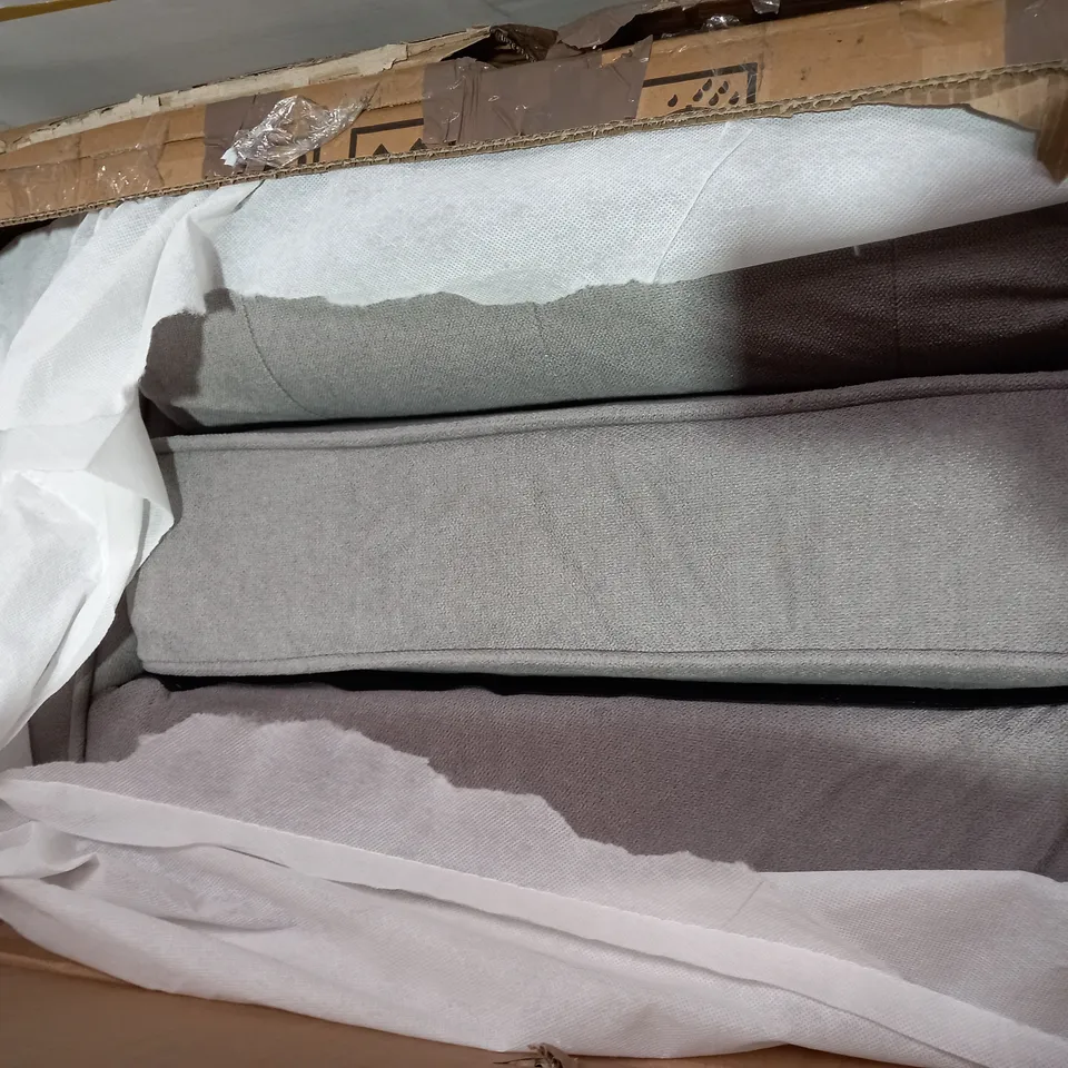 BOXED HOMECOM GREY FABRIC ARMCHAIR