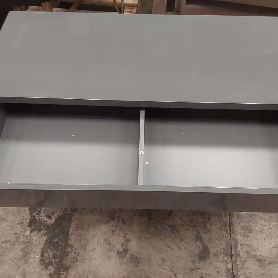 DESIGNER GREY WOODEN CONSOLE TABLE