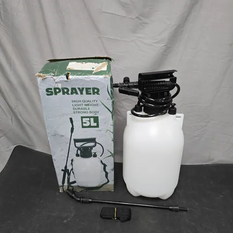 GARDEN SPRAYER 5L PUMP-ACTION SPRAYER WITH WAND – BOXED