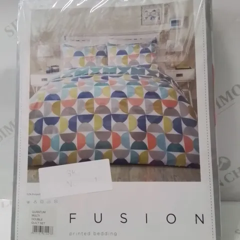 BRAND NEW FUSION REVERSIBLE DOUBLE DUVET COVER SET
