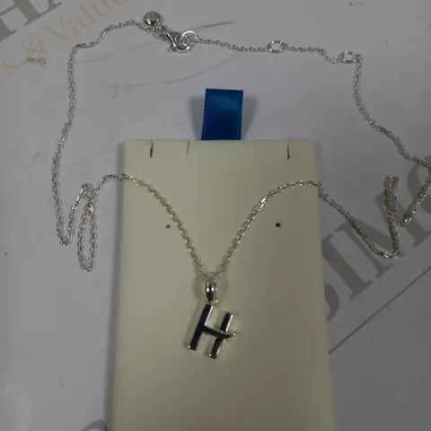 KIT HEALTH SILVER PERSONALISED 'H' NECKLACE