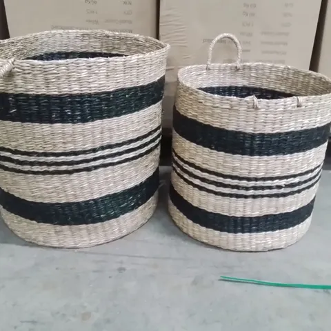 NAPERON SEAGRASS 2 PEICE BASKET SET