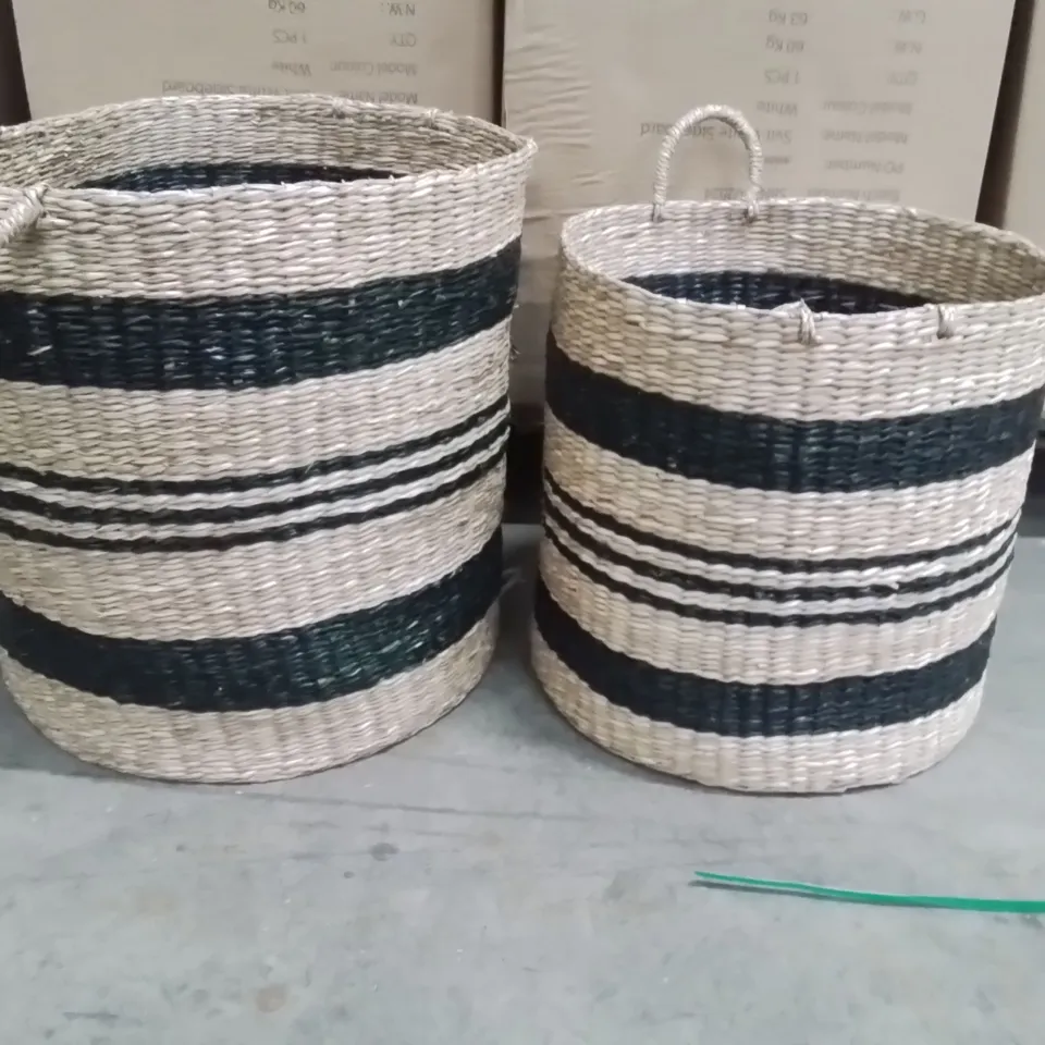 NAPERON SEAGRASS 2 PEICE BASKET SET