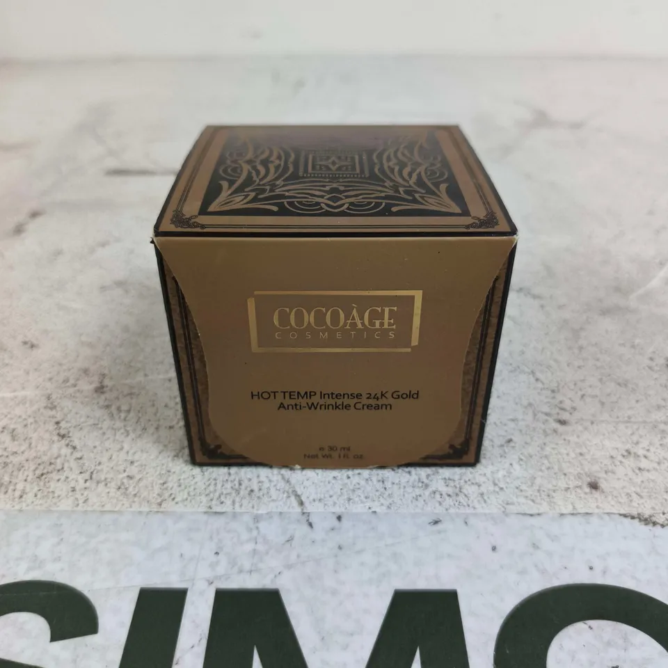 COCOAGE COSMETICS HOT TEMP INTENSE 24K GOLD ANTI-WRINKLE CREAM – 30 ML 