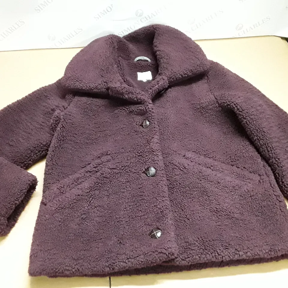 FAT FACE PURPLE COAT - UK 10