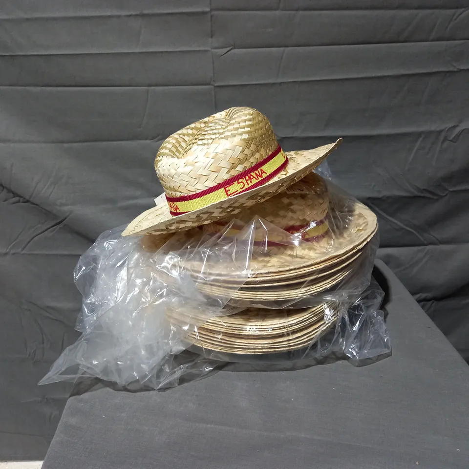 APPROXIMATELY 120 SPAIN SOMBRERO CABALLERO STRAW HATS  