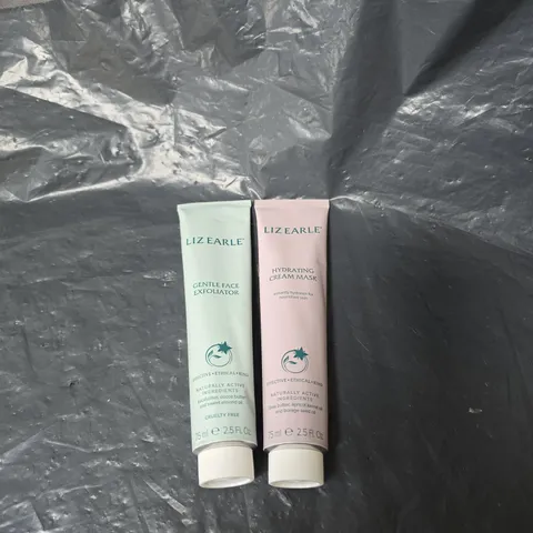 2 X LIZ EARLE PRODUCTS: HYDRATING CREAM MASK + GENTLE FACE EXFOLIATOR UNBOXED