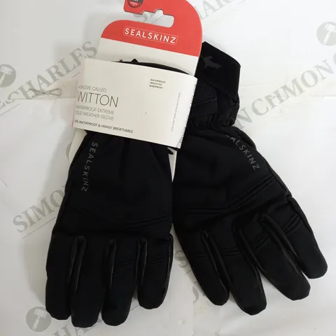 SEALSKINZ WITTON WATERPROOF EXTREME COLD WEATHER GLOVE IN BLACK - MEDIUM