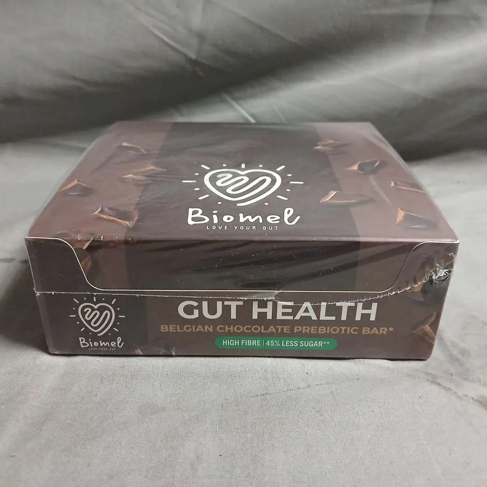 GUT HEALTH BELGIAN CHOCOLATE PREBIOTIC BARS - X12 - COLLECTION ONLY
