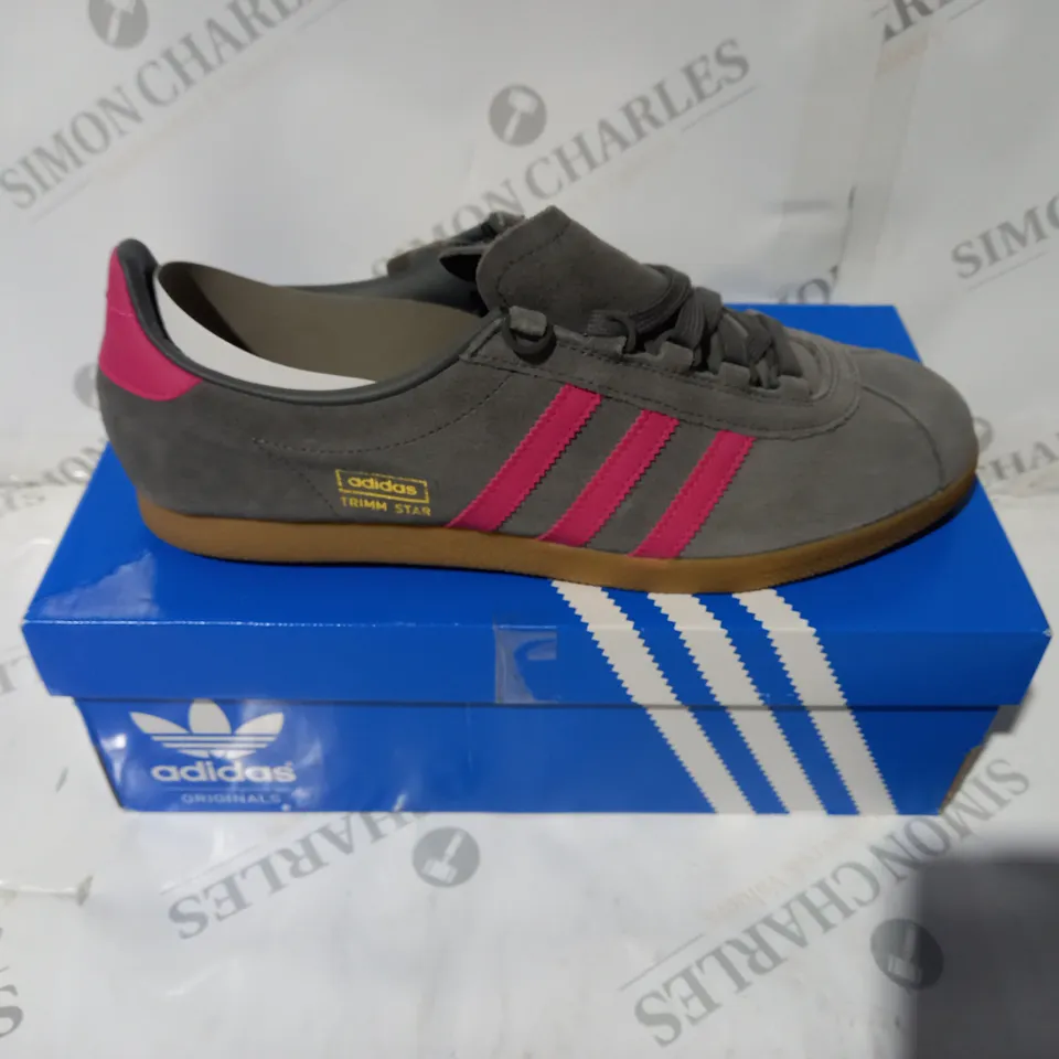 ADIDAS TRIMM STAR GREY/PINK SIZE 9