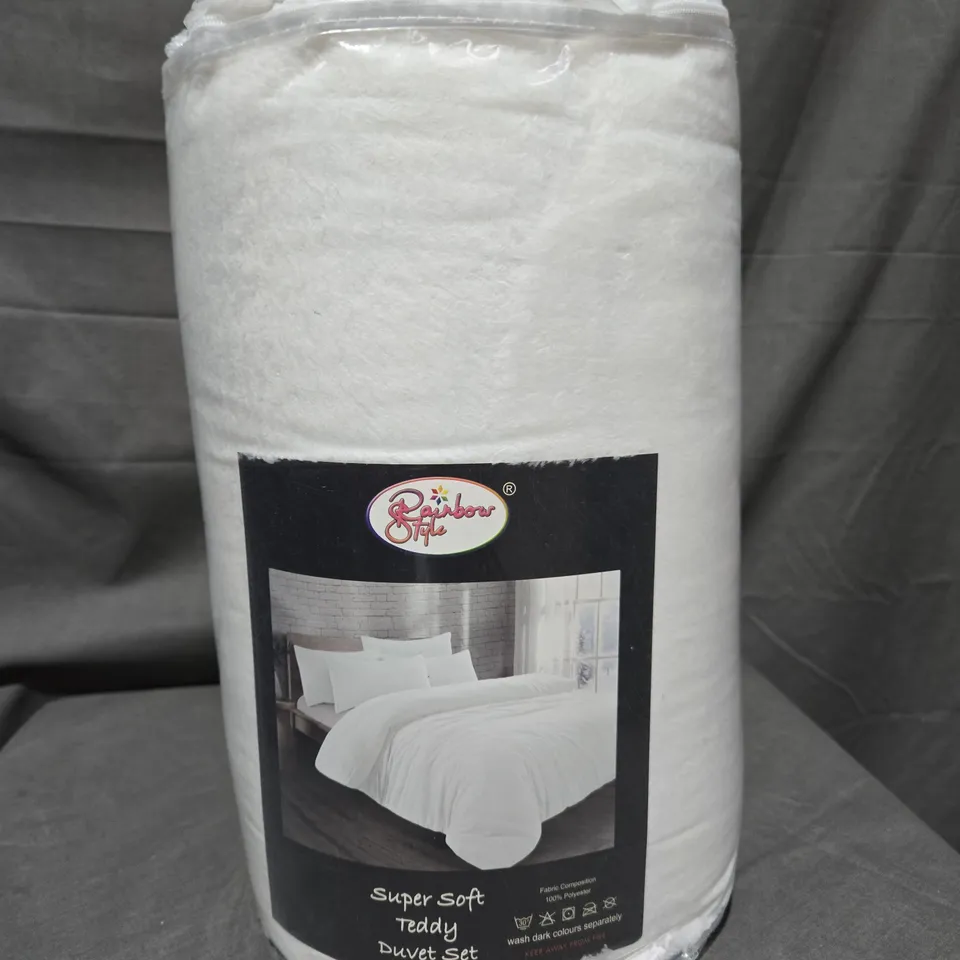 SEALED SUPER SOFT TEDDY DUVET SET