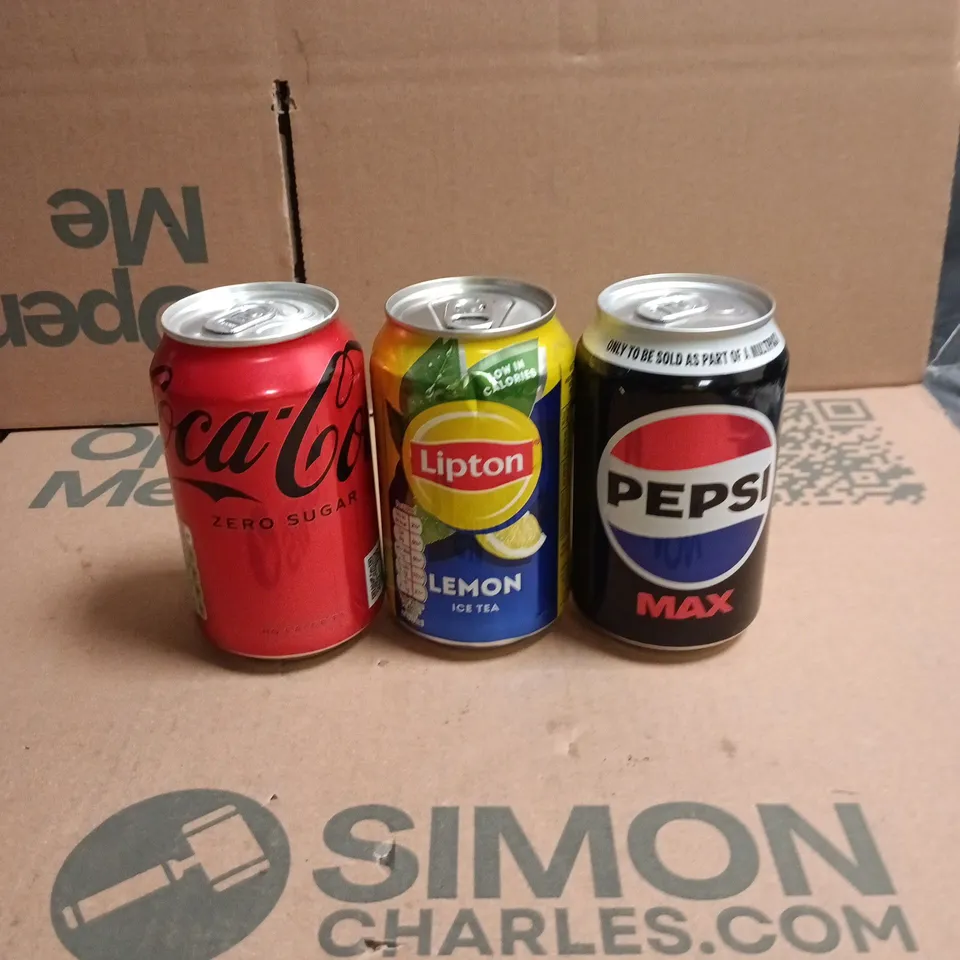 APPROXIMATELY 15 ASSORTED DRINKS ITEMS TO INCLUDE - COCA COAL, LIPTON ICE TEA AND PEPSI MAX
