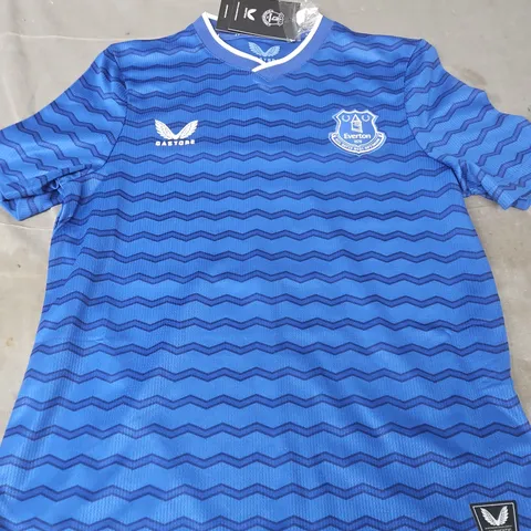 EVERTON FC FOOTBALL JERSEY – TABI ON BACK - KIDS - SIZE JM