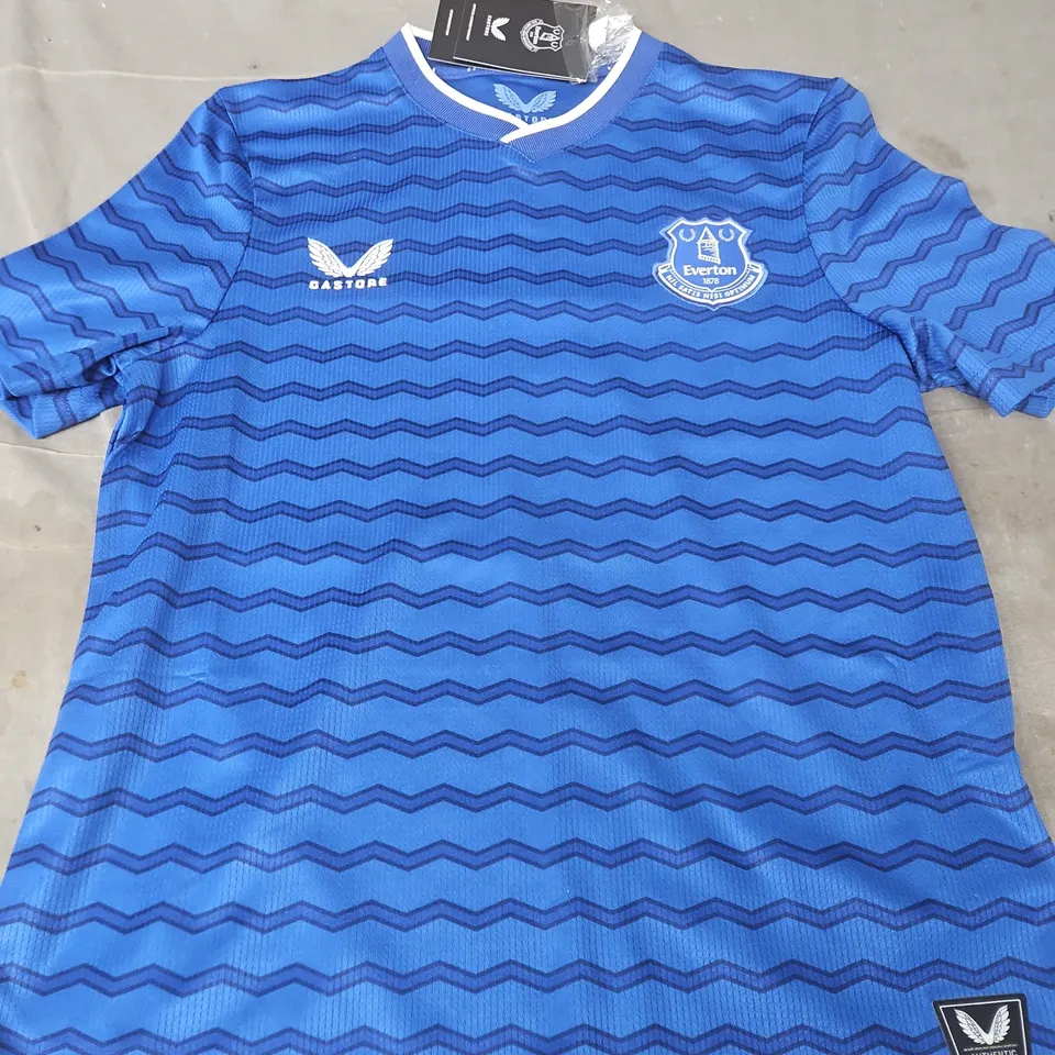 EVERTON FC FOOTBALL JERSEY – TABI ON BACK - KIDS - SIZE JM