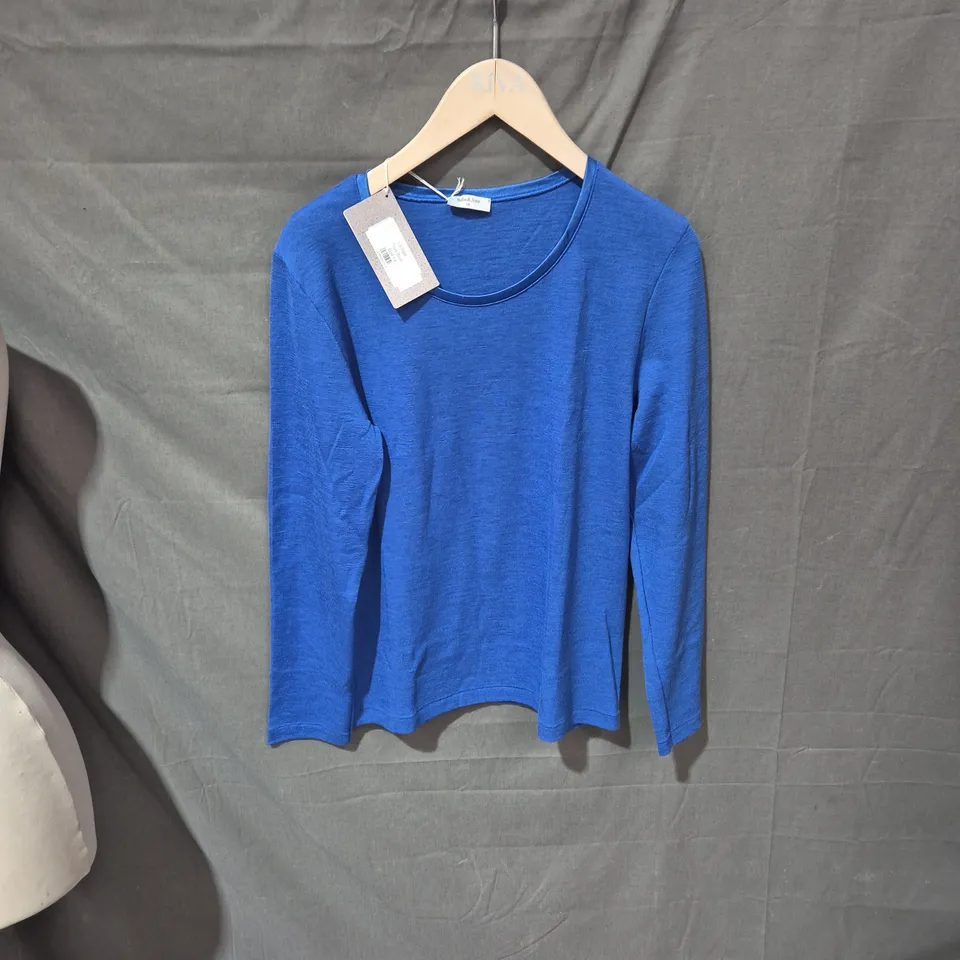 BELLA DA NOTTE TRUE BLUE LONG-SLEEVE TOP – SIZE 14