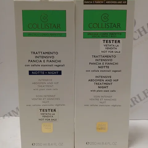 BOX OF APPROX 15 X 250ML COLLISTAR INTENSIVE ABDOMEN AND HIP NIGHT TREATMENT 