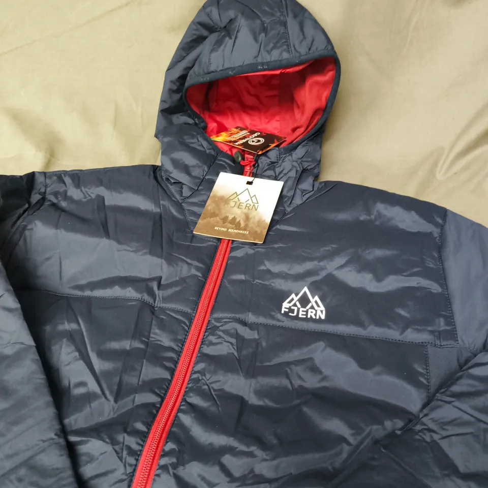 FJERN MEN'S INSULATED JACKET NAVY/RUST, SIZE M