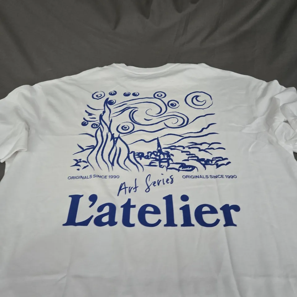 JACK AND JONES GRAPHIC CASUAL T-SHIRT SIZE L