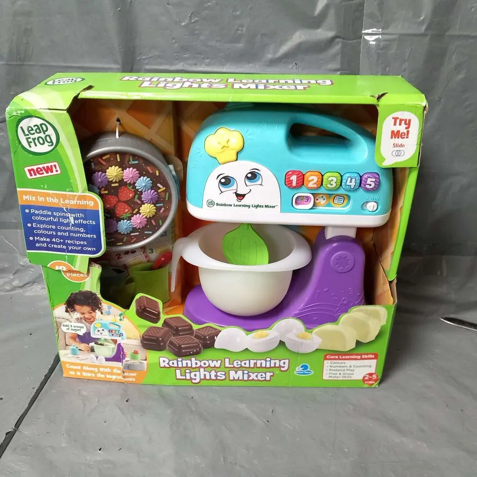 BOXED LEAP FROG RAINBOW LEARNING LIGHTS MIXER