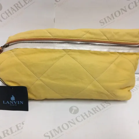 LANVIN PARIS AMALIA YELLOW SMALL CLUTCH BAG