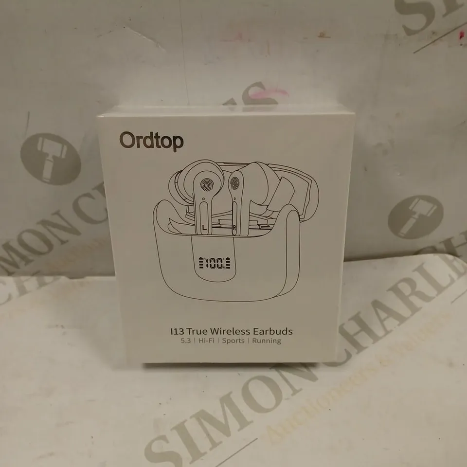 ORDTOP I13 TRUE WIRELESS IN EAR HEADPHONES & CHARGING CASE 